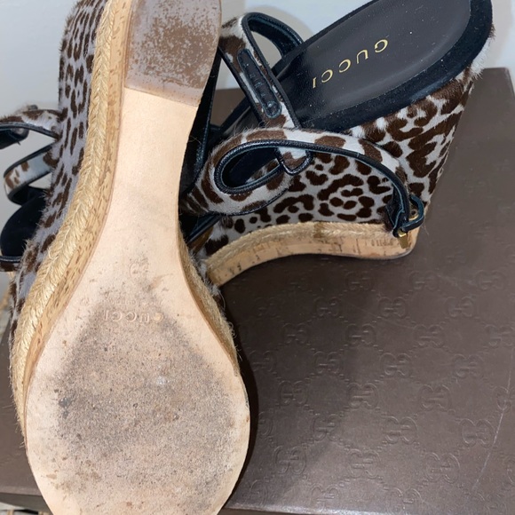 Authentic Gucci wedges Box and duster included. No visible signs of damage. - Picture 7 of 9